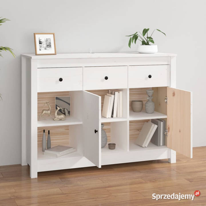Szafka biała 100x35x74 lite drewno sosnowe Pozostałe Warszawa