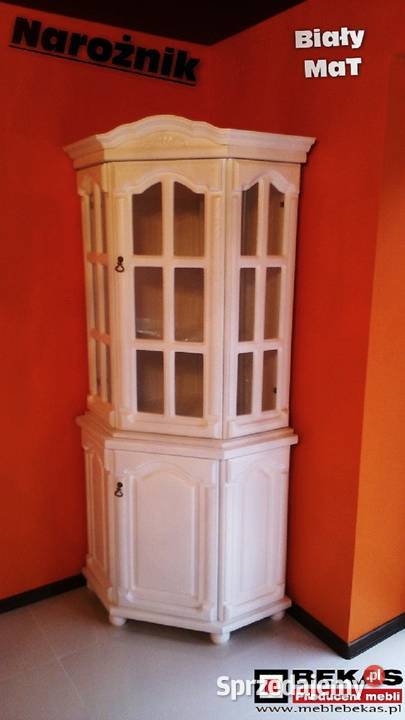 Stylowa Witryna Narożna 70x70 Blat Dąb Rustikal 70cm Krosno