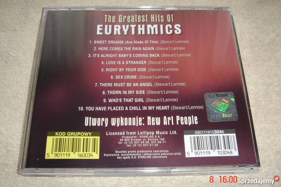 The Greatest Hits of Eurytmics original CD