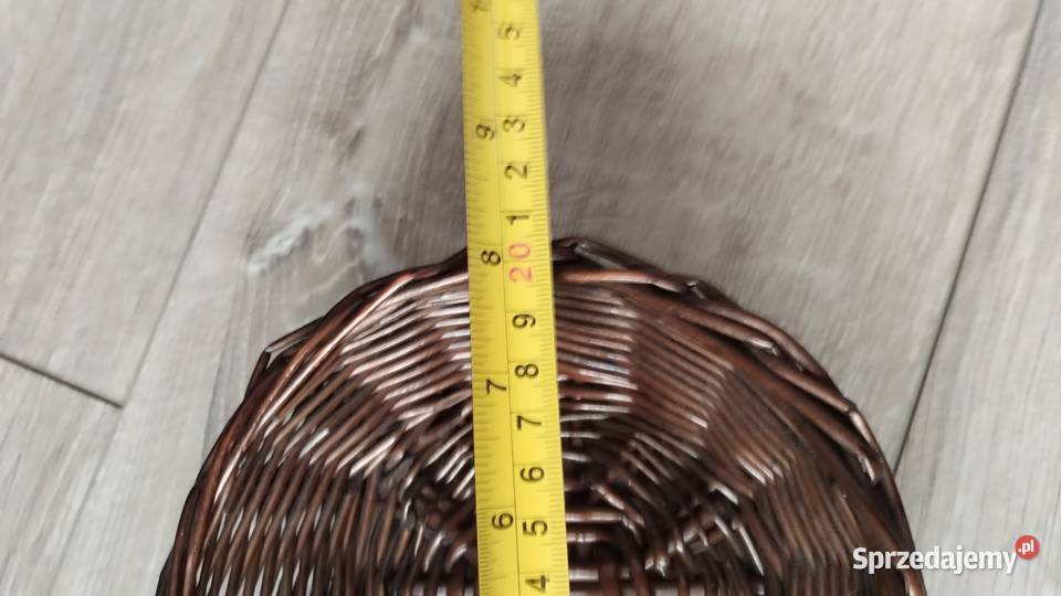 koszyk koszyczek wiklinowy ciemny brąz brązowy Poznań