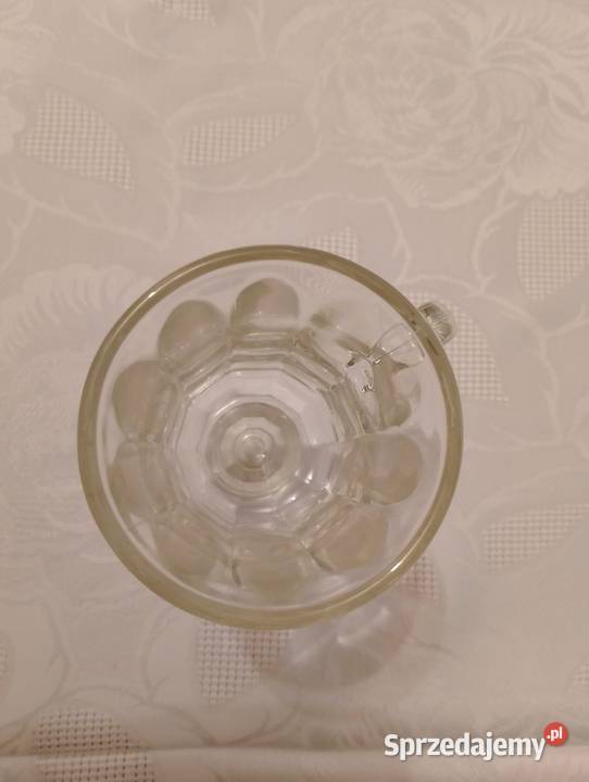 SZKLANKA do kawy wysoka z uchem kubek szklany Wyposażenie wnętrz wielkopolskie Złotniki