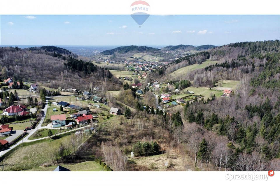 Działka w górach widokowa w sercu Beskidu Małego małopolskie Zagórnik sprzedam
