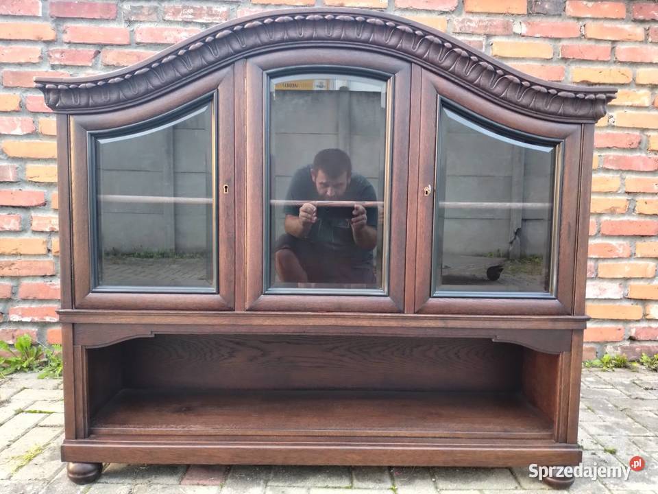 ZACHWYCAJĄCA WITRYNA MIĘDZYWOJENNA Meble Antyki, Sztuka, Kolekcje Szczecin