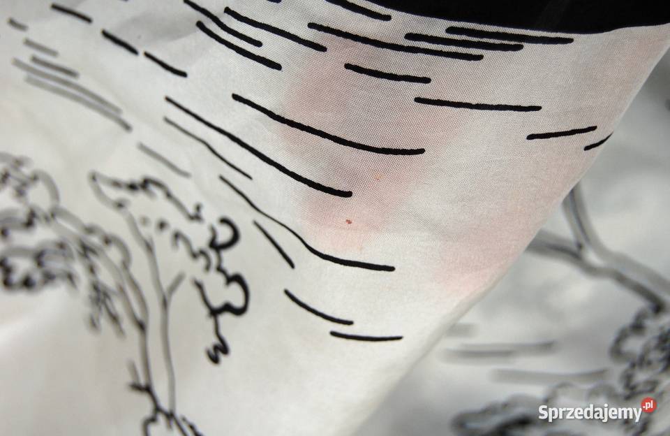 Jedwabna chusta apaszka jedwab Milanówek pejzaż Dla kobiet Lublin