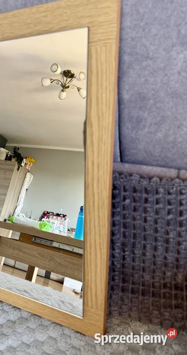 Lustro prostokątne 110x52 dąb do przedpokoju Świnoujście sprzedam