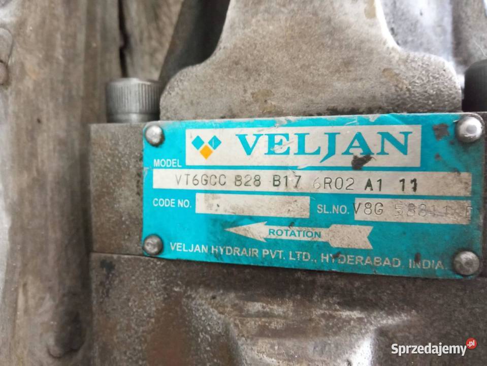 POMPA HYDRAULICZNA ŁOPATKOWA OLEJU VELJAN