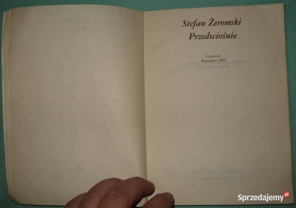 Stefan Żeromski Przedwiośnie Warszawa