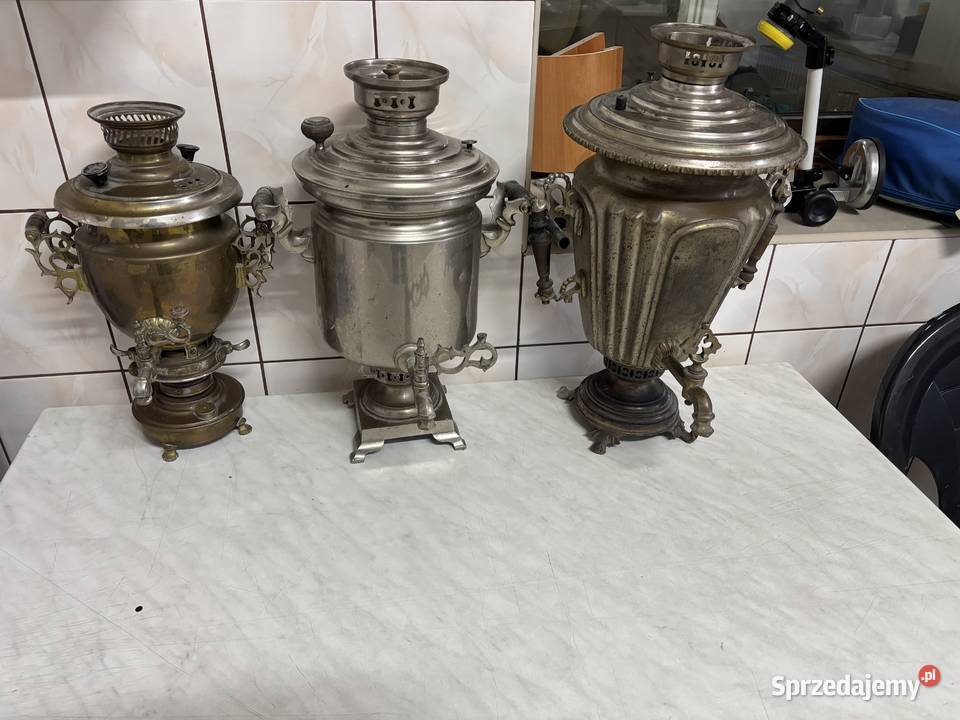 Samowar rosyjski 3 zestaw Bolszewo