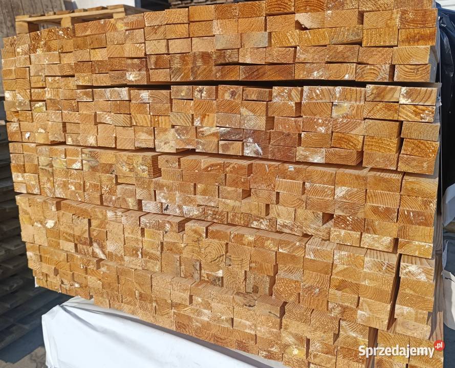 Łata sucha strugana sosna 305m 5x25 wielkopolskie Brzeźno