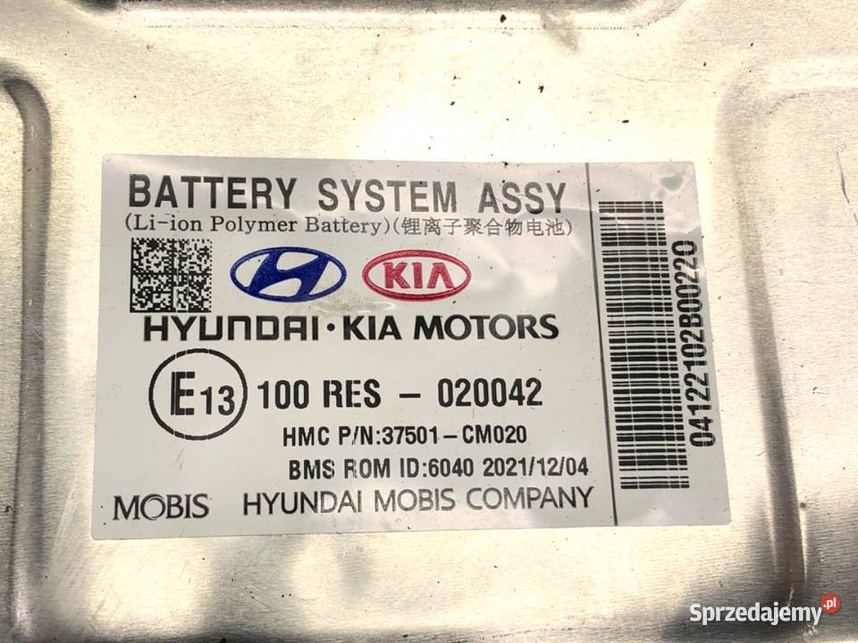 BATERIA HYBRYDA HYUNDAI KONA 16 105 podkarpackie