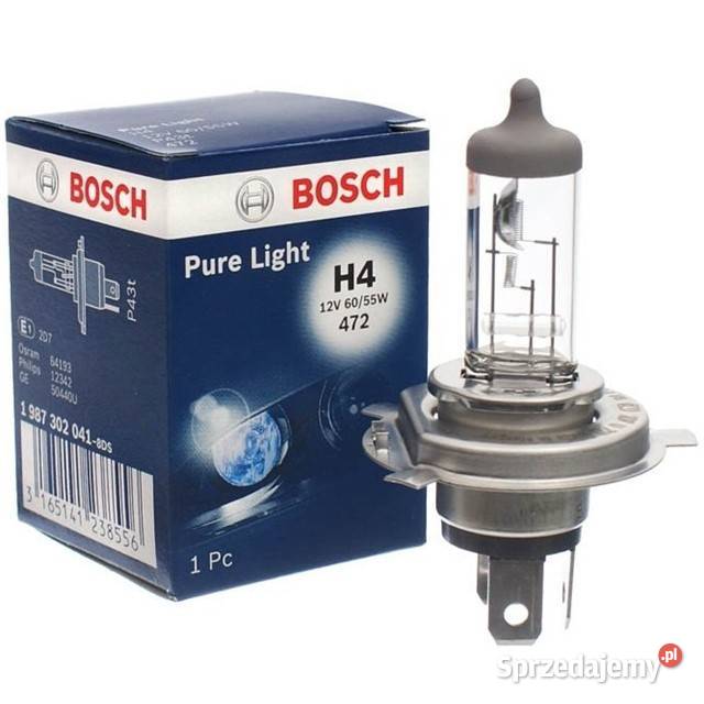 Żarówka H4 12v Bosch Uniwersalne Oświetlenie Sosnowiec sprzedam