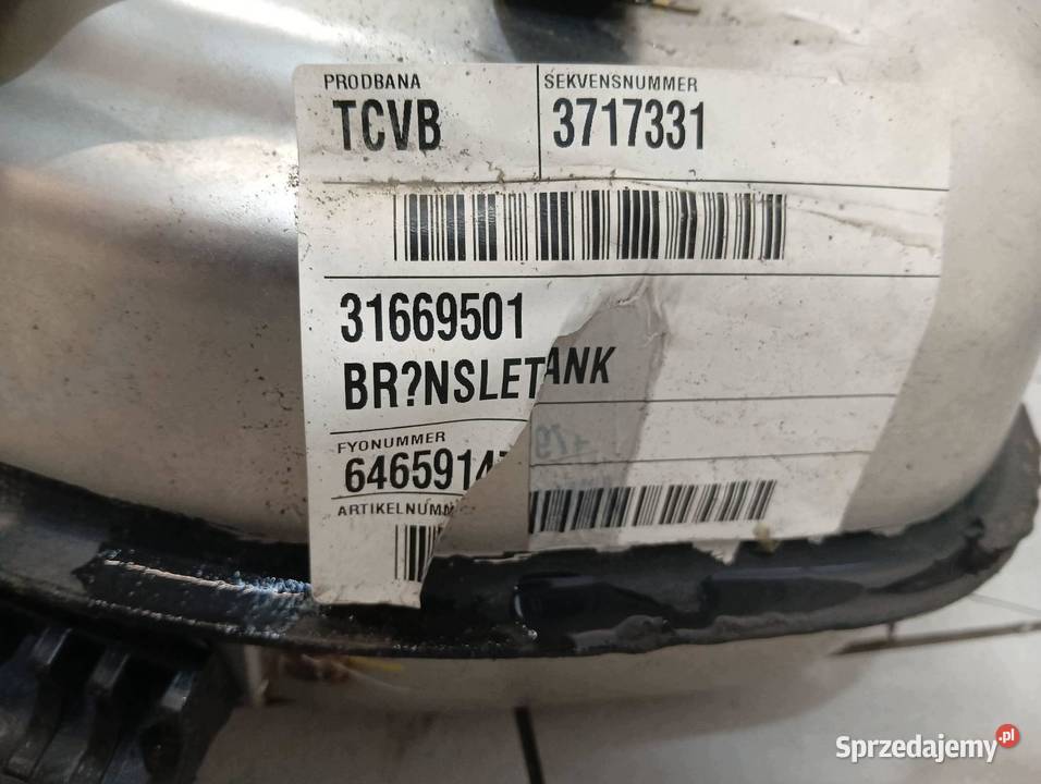 ZBIORNIK PALIWA BAK 20 HYBRYDA T8 31669501 Volvo