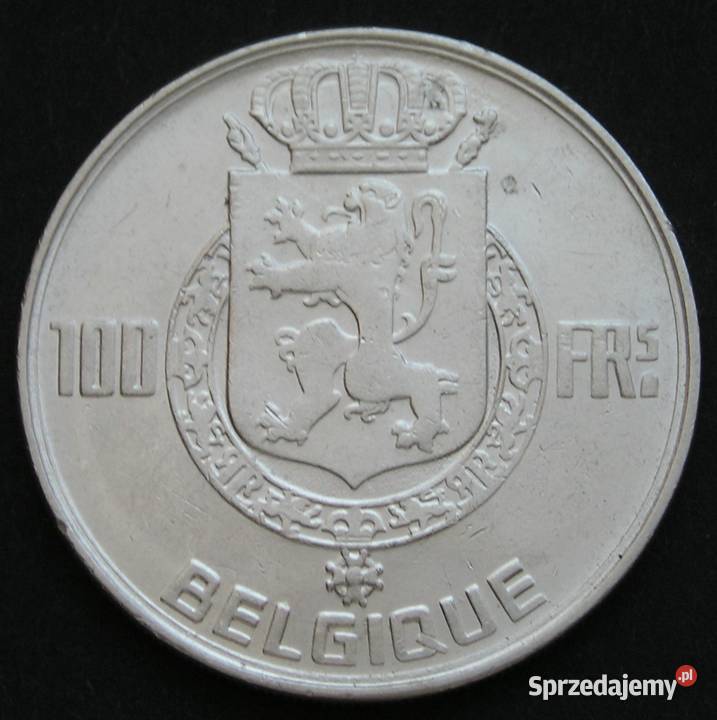 BELGIA 100 FRANKÓW 1948 CZTERECH KRÓLI SREBRO Łódź