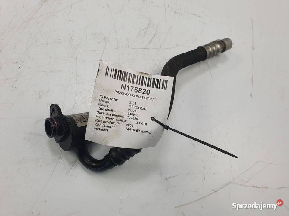 PRZEWÓD KLIMATYZACJI MERCEDES W220 A6132300156 kujawsko-pomorskie Lipno