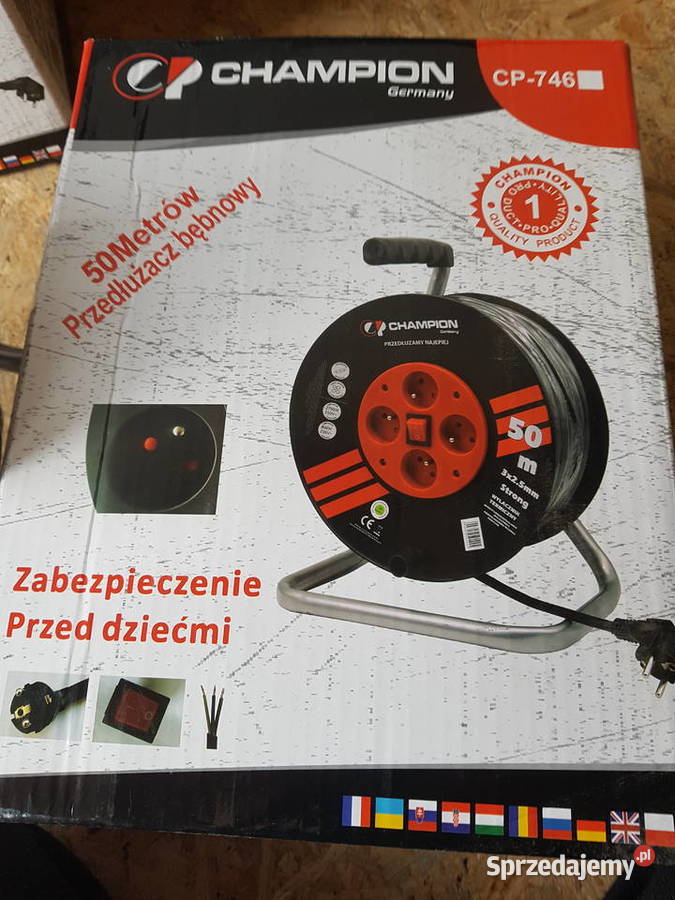 PRZEDŁUŻACZ BĘBNOWY NA BĘBNIE 50m 3x25mm GRUBY Głogowa