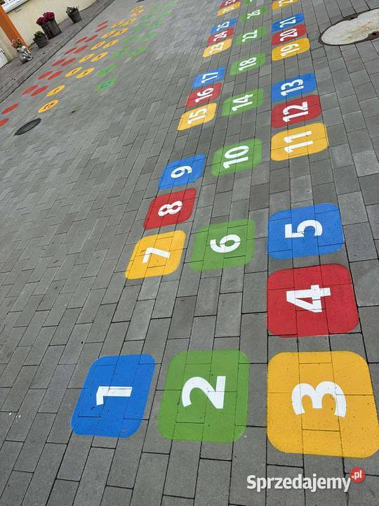 Kolorowe liczby 01 gry podwórkowe Strefy Gier Pozostałe Łódź