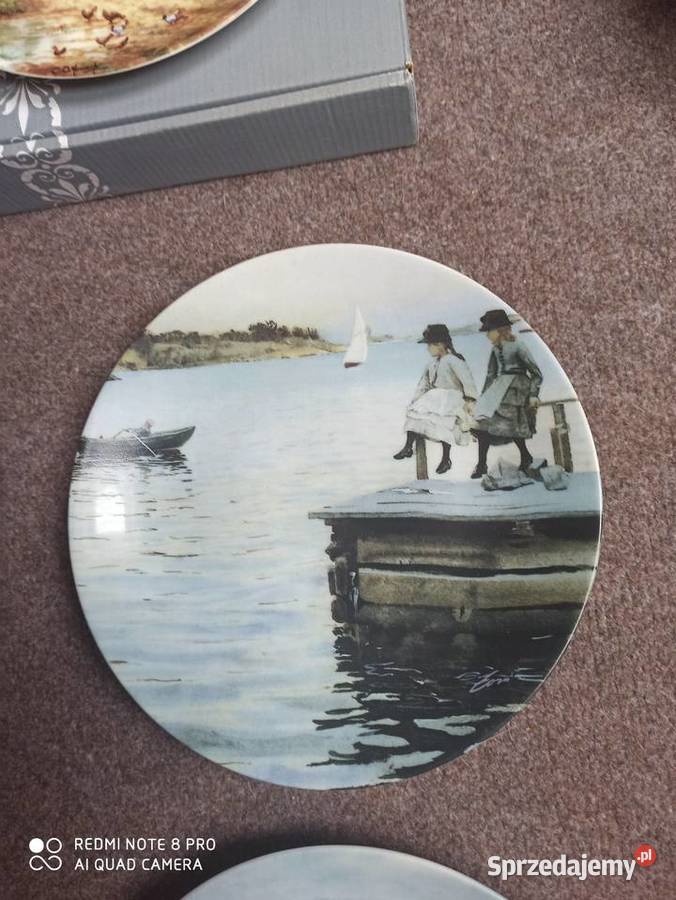 talerz z widokiem Rorstrand pomorskie Gdańsk