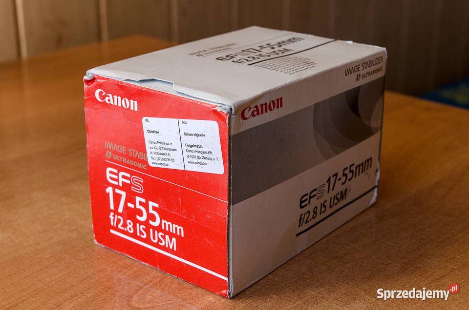 PUDEŁKO na obiektyw Canon EFS 1755mm F28 IS USM Stara Wieś