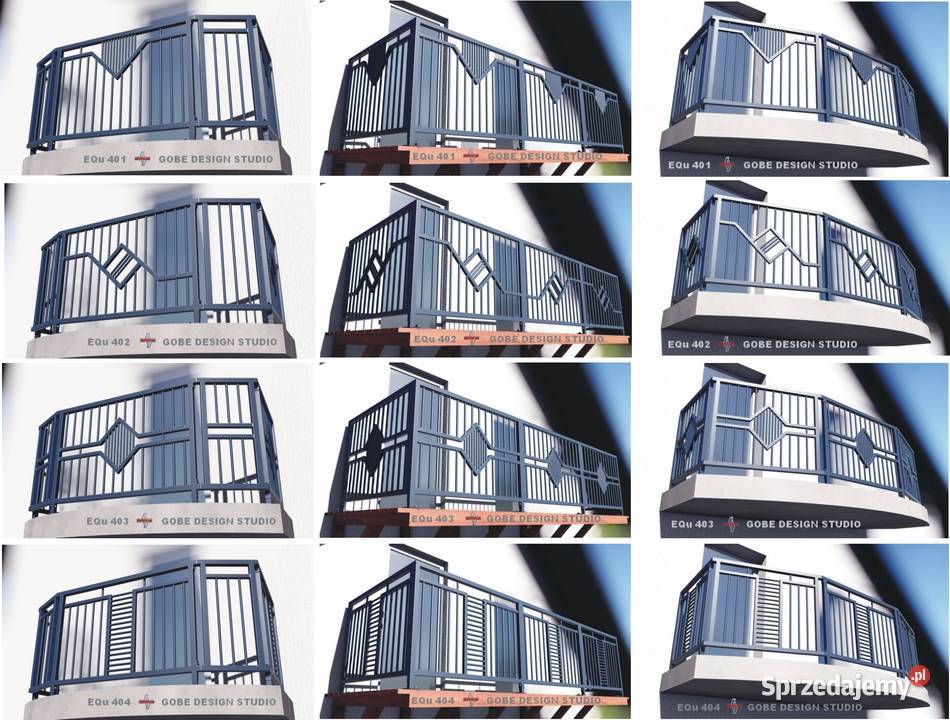 Balustrady balkonowe na balkon taras schody okno śląskie Nieborowice