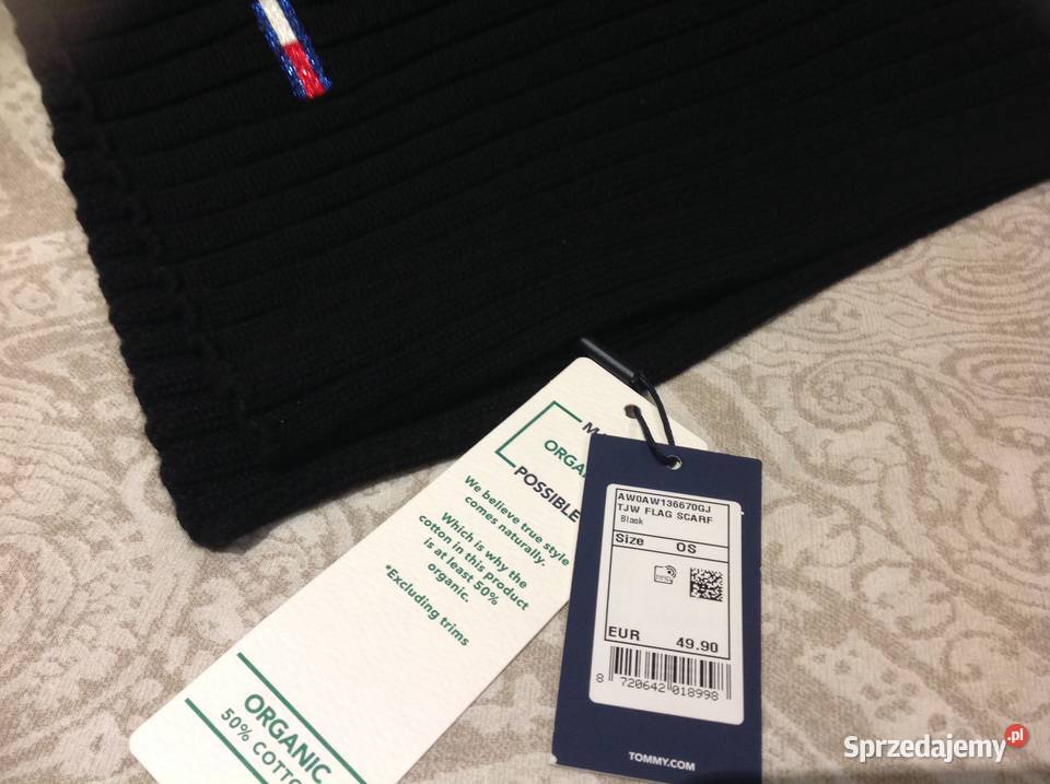 Ciepły Długi Szalik Szal TOMMY HILFIGER JEANS Nowa Sól sprzedam