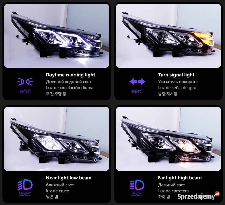 NOWE lampy przednie lampa przód Toyota Corolla Bełchatów sprzedam