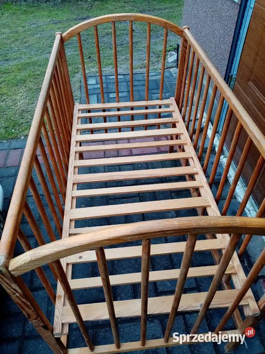 Łóżeczko drewniane z materacem Krasnystaw