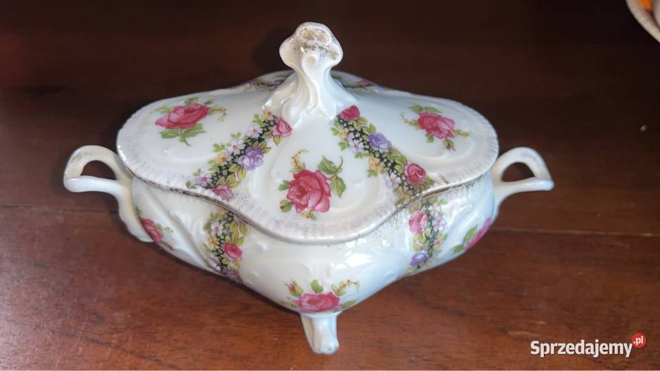 Puzderko na 3 nóżkach Śliczne Finezyjne uchwyty pomorskie Gdańsk