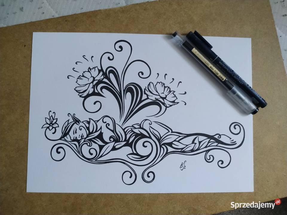 Rysunek śpiąca cienk blok t A4 250 gm2 Warszawa