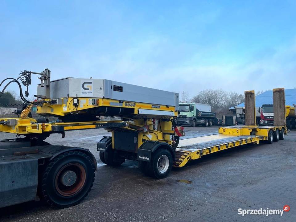 Naczepa do przewozu maszyn Tiefbett 3osie