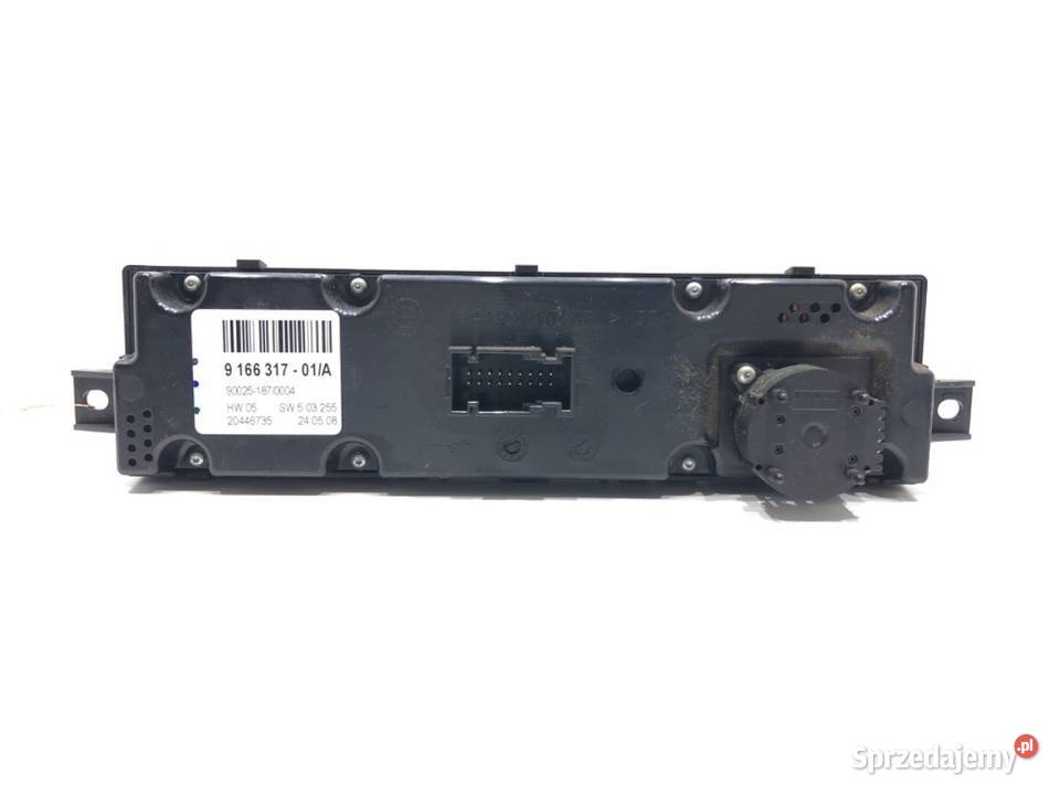 PANEL STEROWANIA NAWIEWU KLIMATYZACJI TYŁ BMW