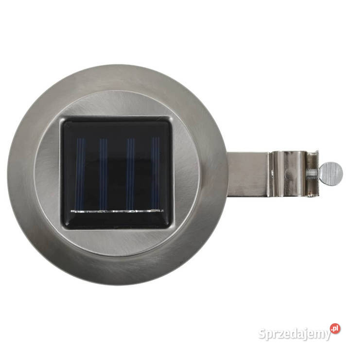 Okrągłe lampy solarne na zewnątrz 6 LED 12 białe Warszawa