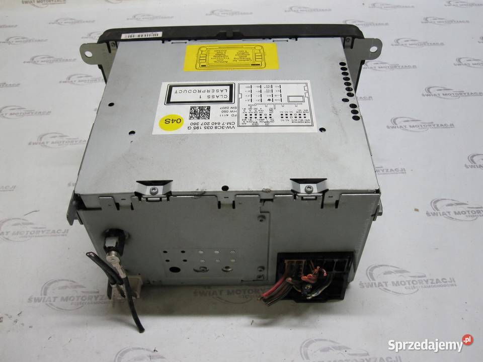 VW GOLF VI 11r radio CD 3C8035195G 7640207360 osobowe