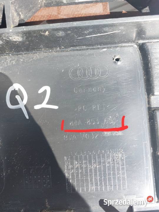 Audi Q2 Maskownica Grill Atrapa górna chłodnicy Atrapy Wejherowo sprzedam