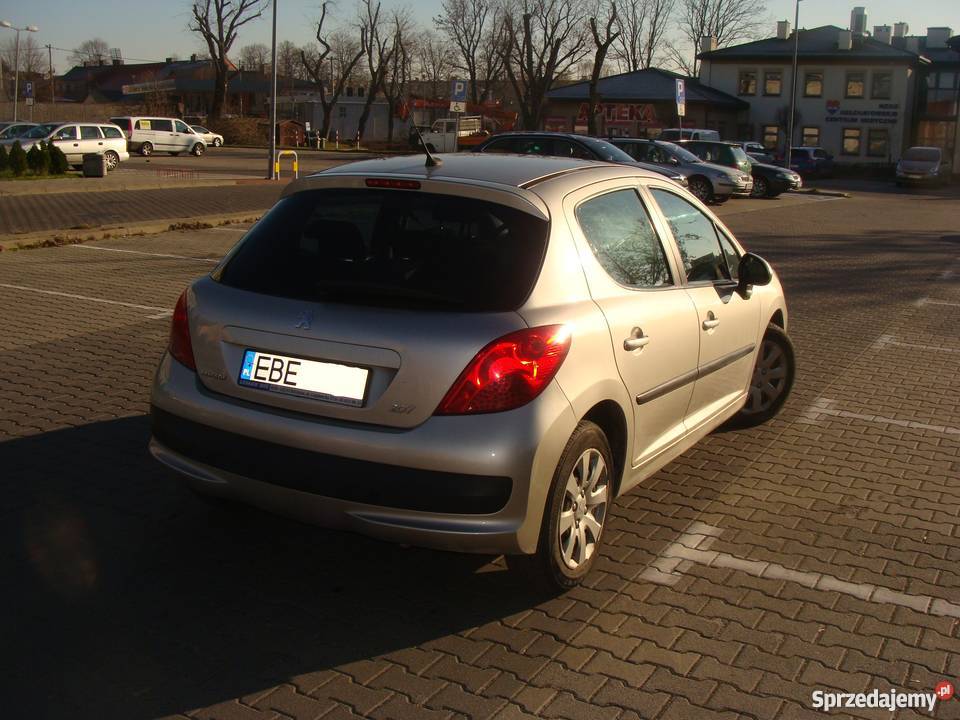 PEUGEOT 207 BENZYNALPG 2009 HATCHBACK SREBRNY podgrzewane fotele