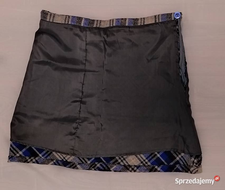 Spódnica damska wełniana NIEBIESKA Spódnice i sukienki Hajnówka