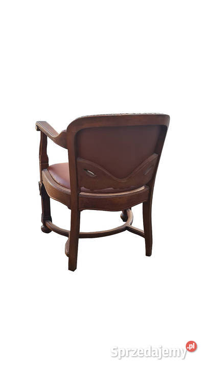 FOTEL DO BIURKA Z PATYNĄ LATA 19001920 DĄB Szczecin