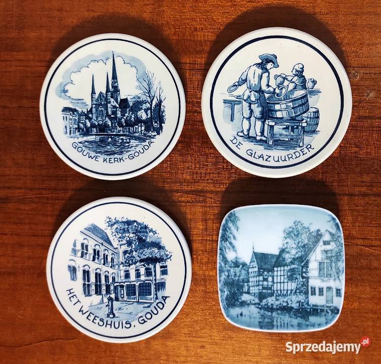Cztery talerzyki Kopenhagen Porcelain Royal śląskie Mikołów