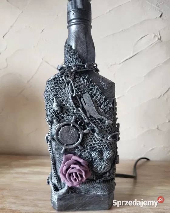 Lampa ręcznie robiona z butelki Jack Daniels Włocławek
