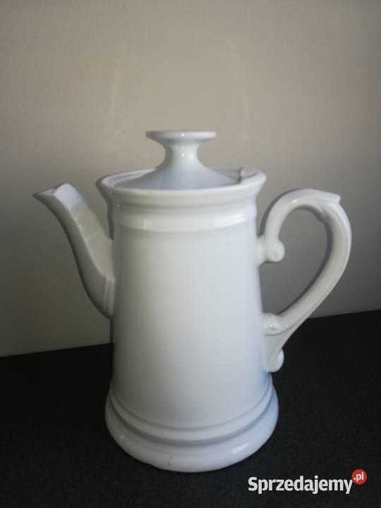 Biały porcelanowy dzbanek porcelana śląska biały Gdańsk