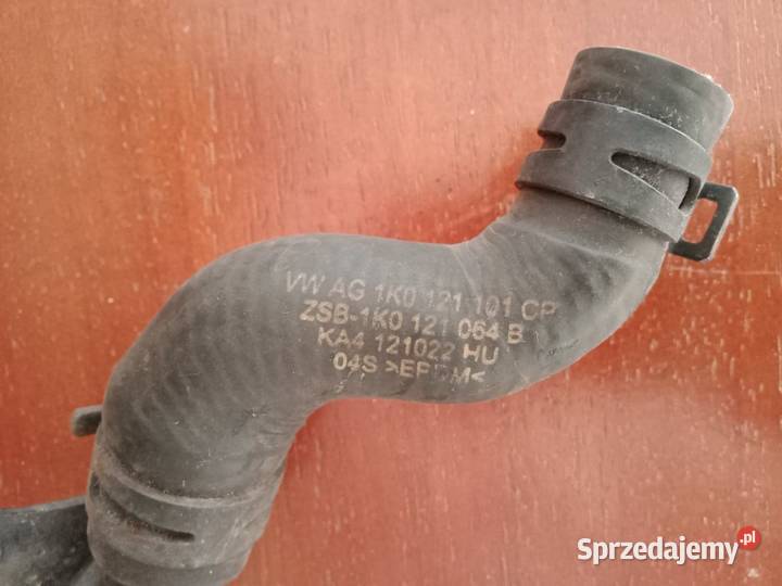 Volkswagen 1K0121101CP wąż przewód rura wody Układ chłodzenia Przystajń