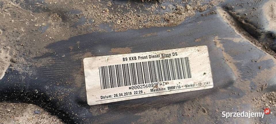 ZBIORNIK PALIWA AUDI A4 B9 8W0201021EL Lipno