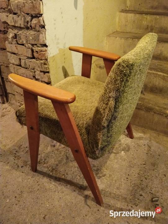 Fotel 366 Chierowski PRL stan drewna małopolskie Kraków
