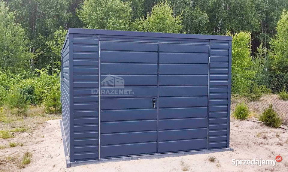 SCHOWEK DOMEK OGRODOWY 3m x 4m SPAD TYŁ BRAMA