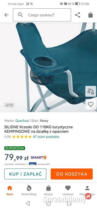 Kreslo turystyczne firmy Quechua110 Poznań