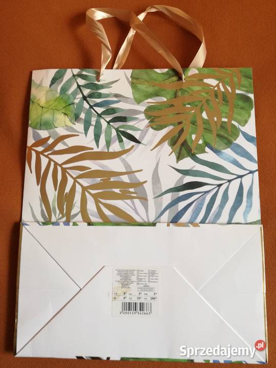 Torebka papierowa prezentowa 33x27x145 Łódź