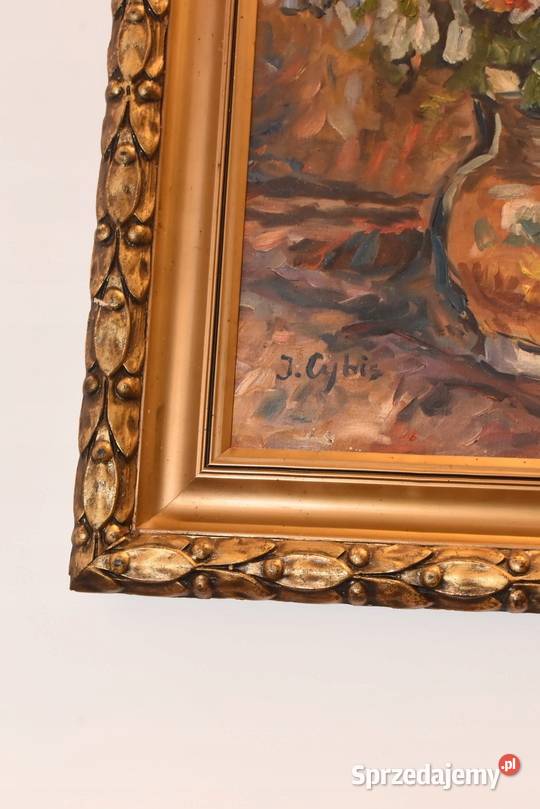 Jan Cybis Martwa Natura Kwiaty w Wazonie Obraz Kraków