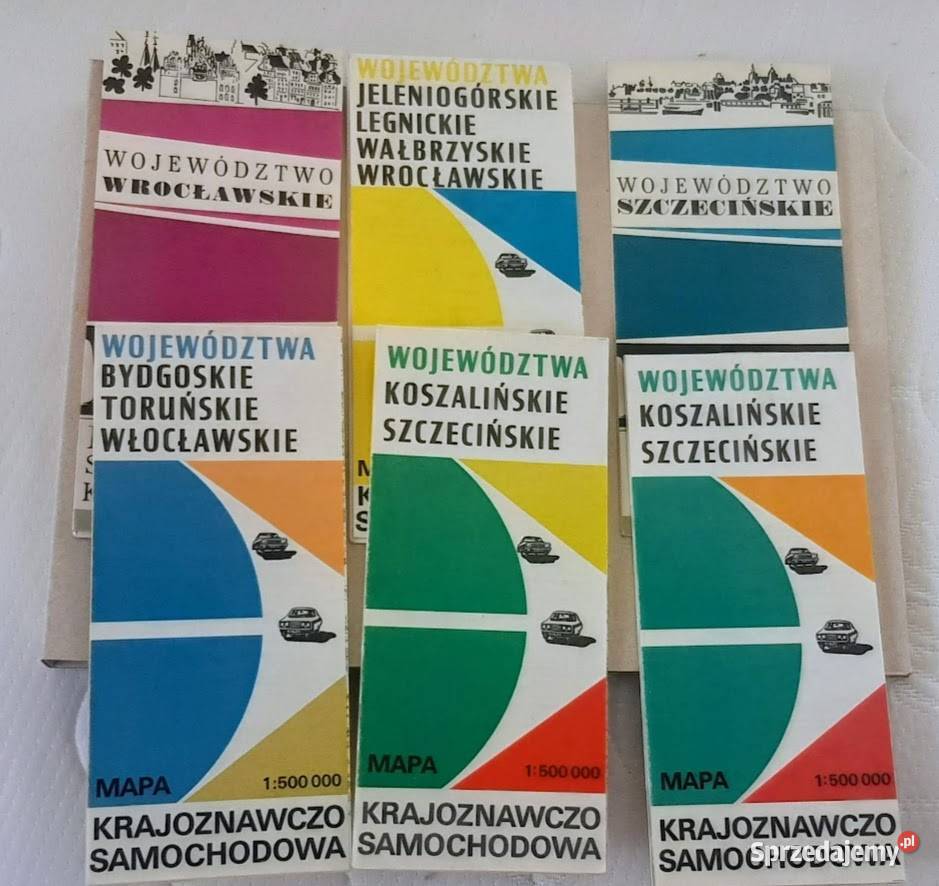 Mapa krajoznawczo samochodowa Zielona Góra