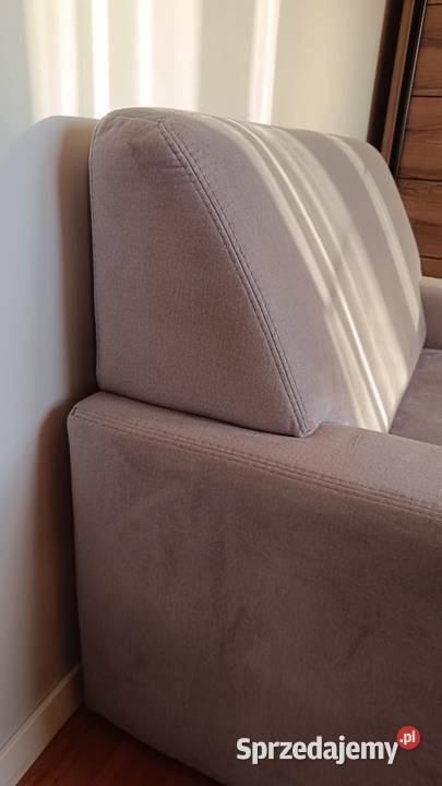 Sofa srebrnoszara rozkładana w idealnym stanie Szczecin sprzedam