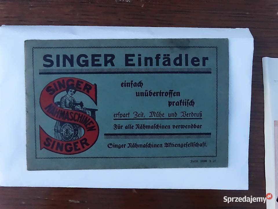 Zabytkowy SINGER 1927 z Niemiec Komplet lubelskie Biłgoraj