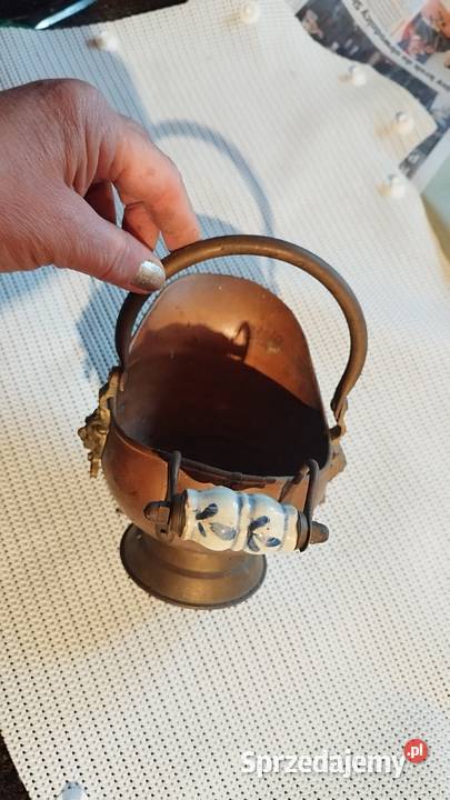 Donica węglarkaozdoba mosiądz